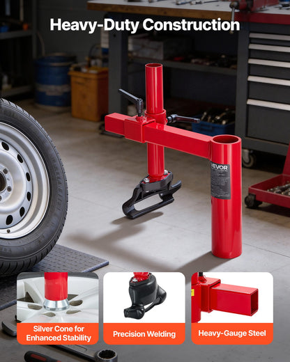 Manual Tire Changer Duck Head Kit with Silver Cone, Fit for 406-533 mm Wheels, Heavy Duty Manual Tire Changer Duck Head Adapter Kit, Mounting & Demounting Tool for Most Cars, SUVs, Trucks, ATVs