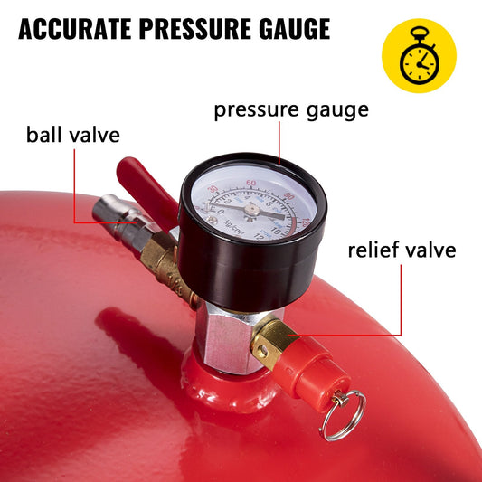 Portable 80L Oil Drain Tank with Adjustable Height & Air Operation