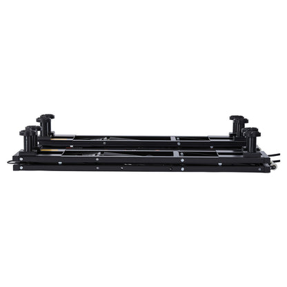 Portable Car Lift, 3 Ton Capacity, Heavy Duty Steel Truck Lift with 680 mm Max Height, Pneumatic Pump, Wheels, 4 Rubber Pads & 4 Lifting Columns for Cars, SUVs, Trucks, Home Garage or Shop Use