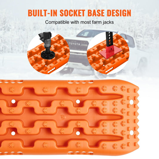 Heavy-Duty Traction Boards for Mud, Snow, Sand with Storage Bag, 10-Ton Capacity