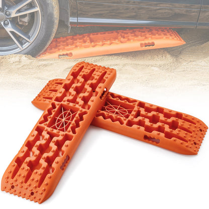 Heavy-Duty Traction Boards with Storage Bag for Mud, Snow, Sand - 10 Ton Capacity