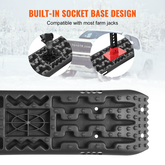 2 Traction Boards with Storage Bag for Off-Road Recovery, 10-Ton Capacity