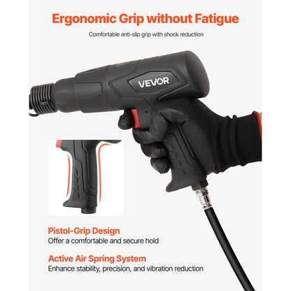 Air Hammer 2500-2700 BPM Pneumatic Hammer Air Hammer Kit with 4 Chisels