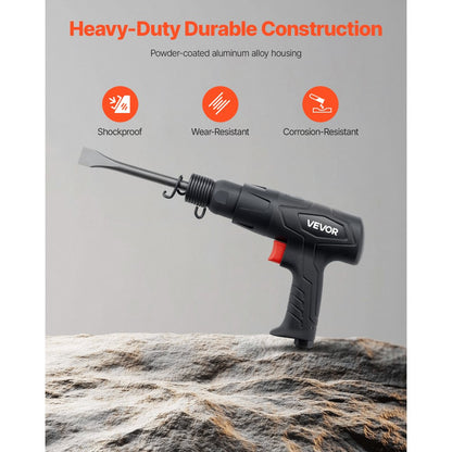 Air Hammer 2500-2700 BPM Pneumatic Hammer Air Hammer Kit with 4 Chisels