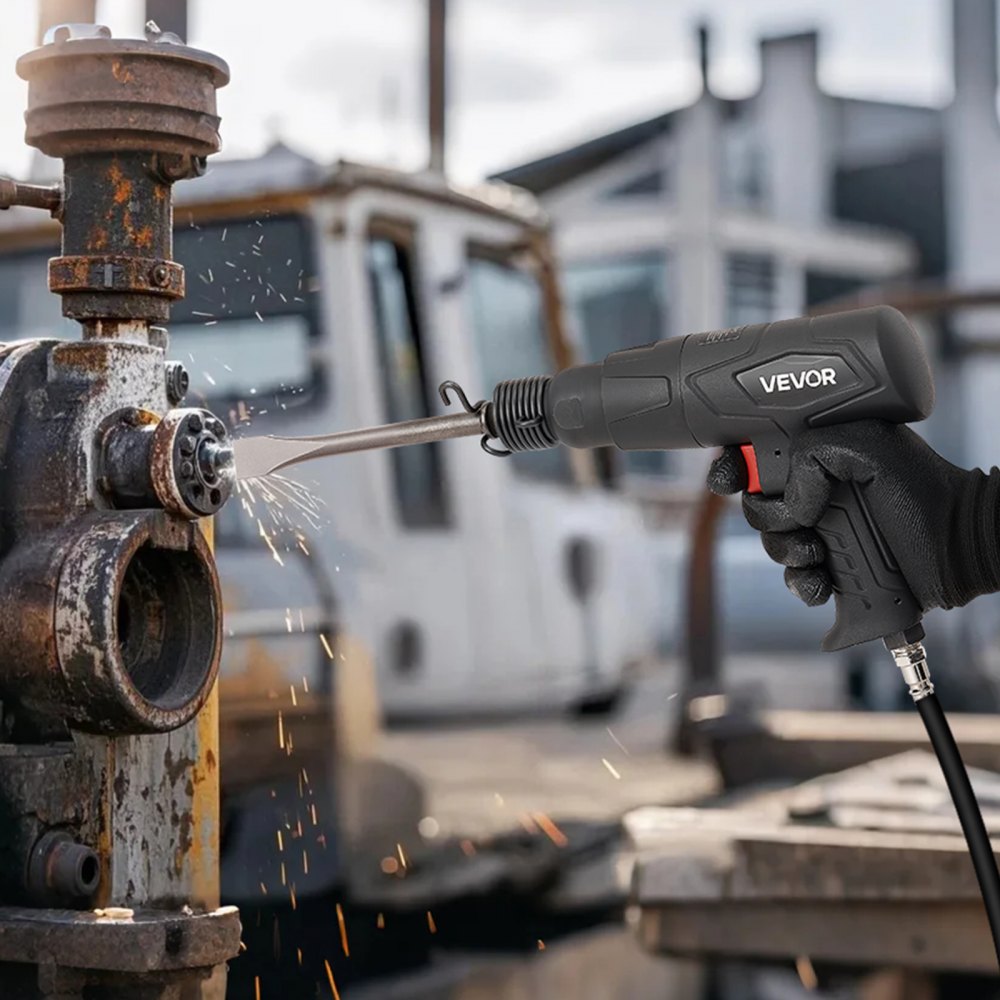 Air Hammer 2500-2700 BPM Pneumatic Hammer Air Hammer Kit with 4 Chisels