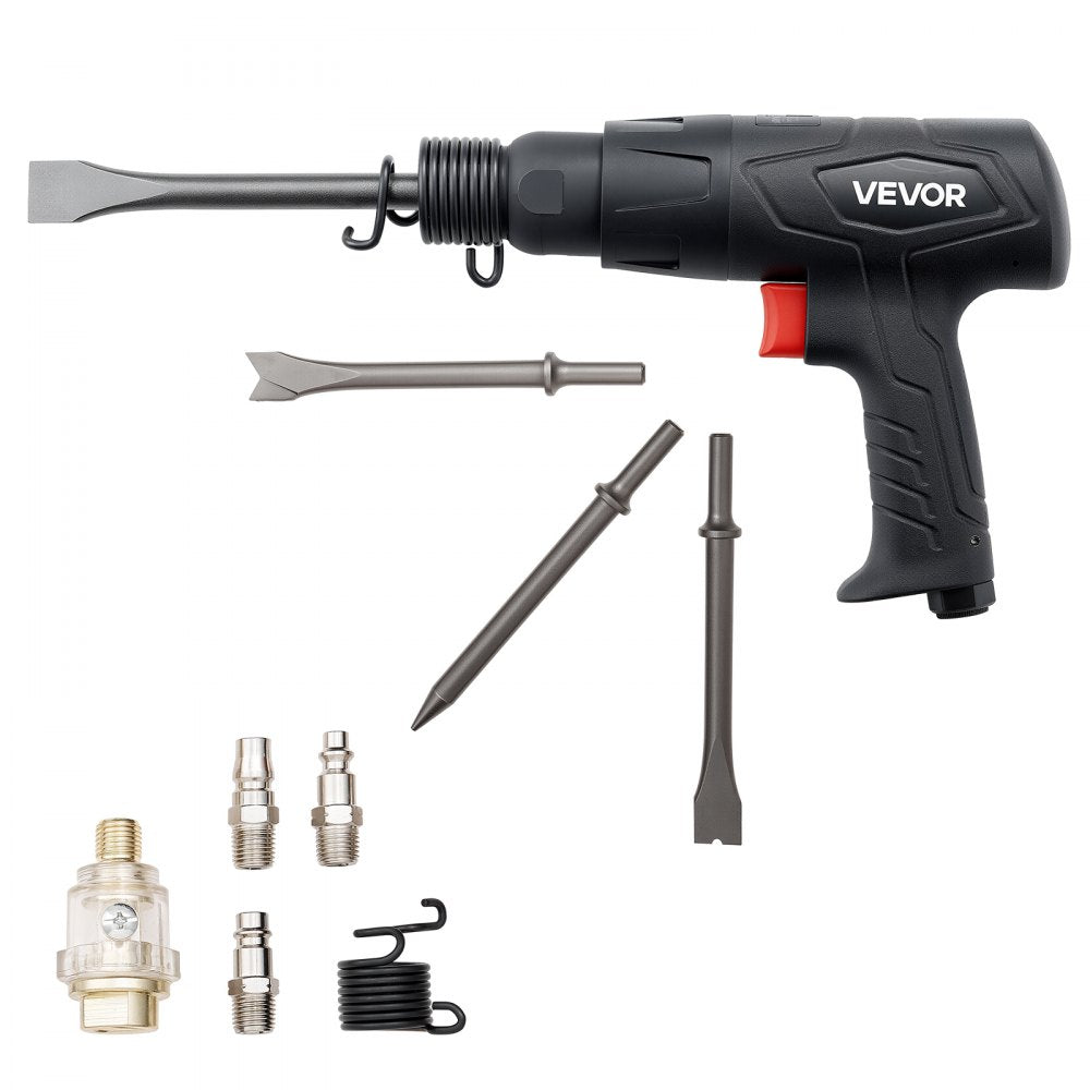 Air Hammer 2500-2700 BPM Pneumatic Hammer Air Hammer Kit with 4 Chisels