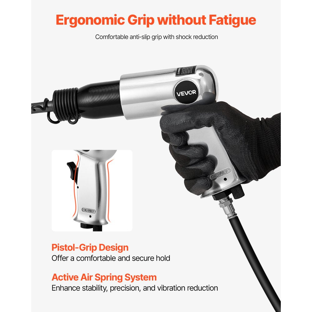 Air Hammer 3500 BPM 12 CFM Pneumatic Hammer Air Hammer Kit with 4 Chisels