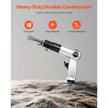 Air Hammer 3500 BPM 12 CFM Pneumatic Hammer Air Hammer Kit with 4 Chisels