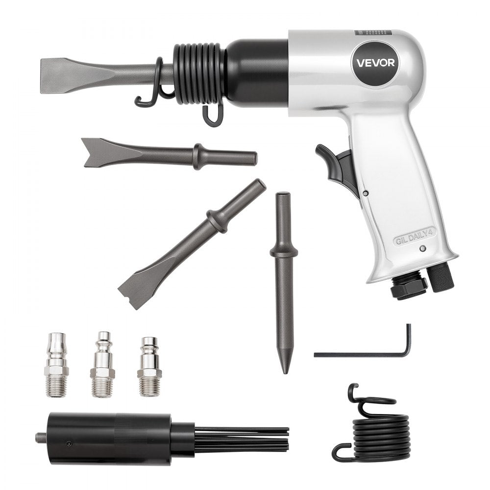 Air Hammer 4500BPM Pneumatic Hammer with Air Needle Scaler & 4 Chisels
