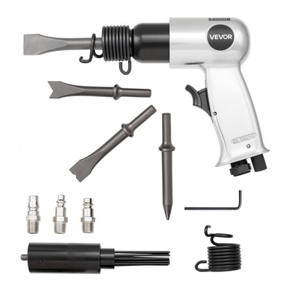 Air Hammer 4500BPM Pneumatic Hammer with Air Needle Scaler & 4 Chisels