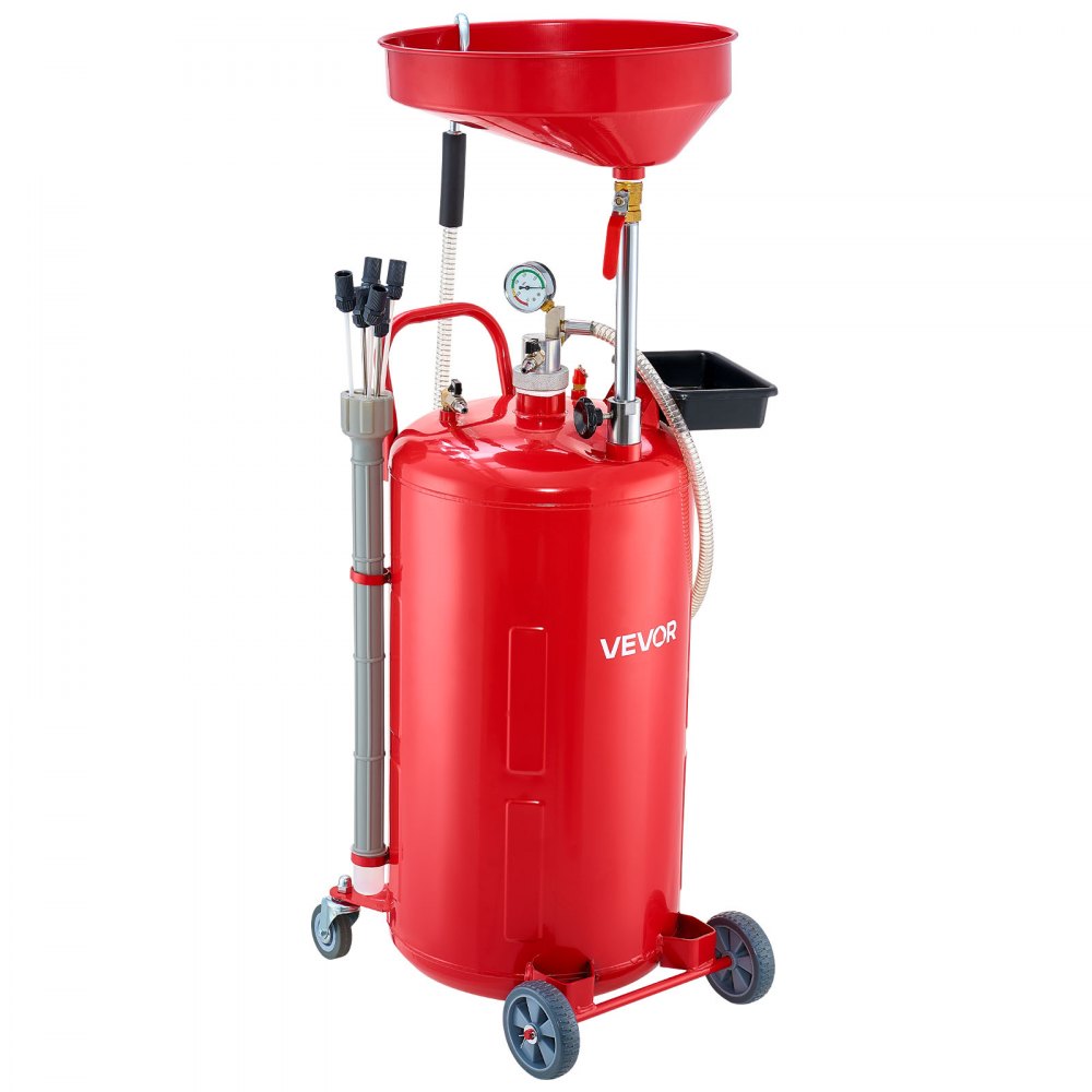 Waste Oil Drain Tank 79.5L Air Operated Portable Oil Drainer