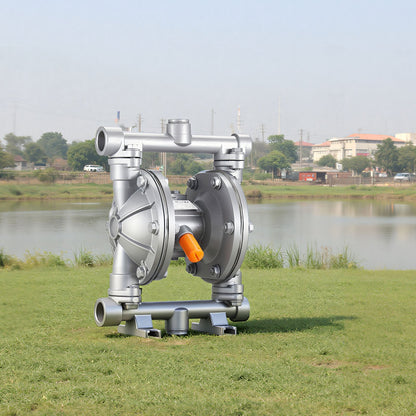 Air Operated Double Diaphragm Pump, 24.98 LPM Max, Standard Inlet & Outlet Air Pneumatic Waste Oil Transfer Pump, Aluminum Alloy Body, Dual Diaphragms, for Diesel, Grease, Kerosene, Gasoline