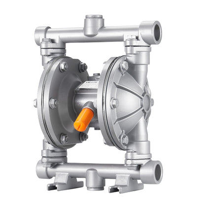 Air Operated Double Diaphragm Pump, 24.98 LPM Max, Standard Inlet & Outlet Air Pneumatic Waste Oil Transfer Pump, Aluminum Alloy Body, Dual Diaphragms, for Diesel, Grease, Kerosene, Gasoline