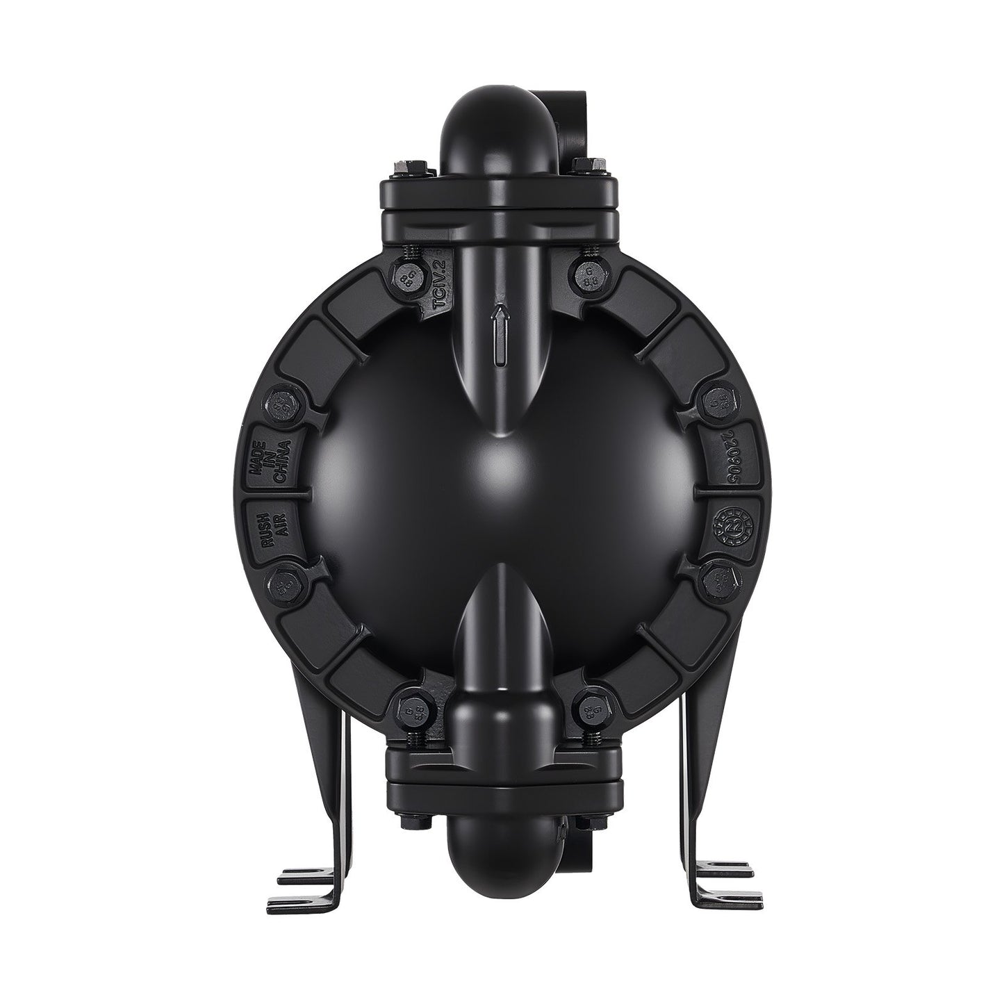Air Operated Double Diaphragm Pump, 132.49 LPM Max, Standard Inlet & Outlet Air Pneumatic Waste Oil Transfer Pump, Aluminum Alloy Body, Dual Diaphragms, for Diesel, Grease, Kerosene, Gasoline