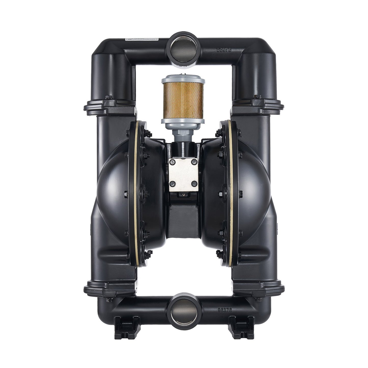 Air Operated Double Diaphragm Pump, 598.09 LPM Max, Standard Inlet & Outlet Air Pneumatic Waste Oil Transfer Pump, Aluminum Alloy Body, Dual Diaphragms, for Diesel, Grease, Kerosene, Gasoline