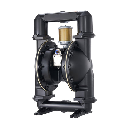 Air Operated Double Diaphragm Pump, 598.09 LPM Max, Standard Inlet & Outlet Air Pneumatic Waste Oil Transfer Pump, Aluminum Alloy Body, Dual Diaphragms, for Diesel, Grease, Kerosene, Gasoline