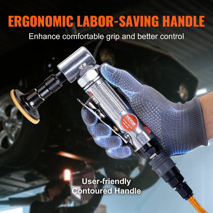 Heavy Duty 0.6m Air Angle Grinder, 20000RPM with 24 Grinding & Polishing Discs