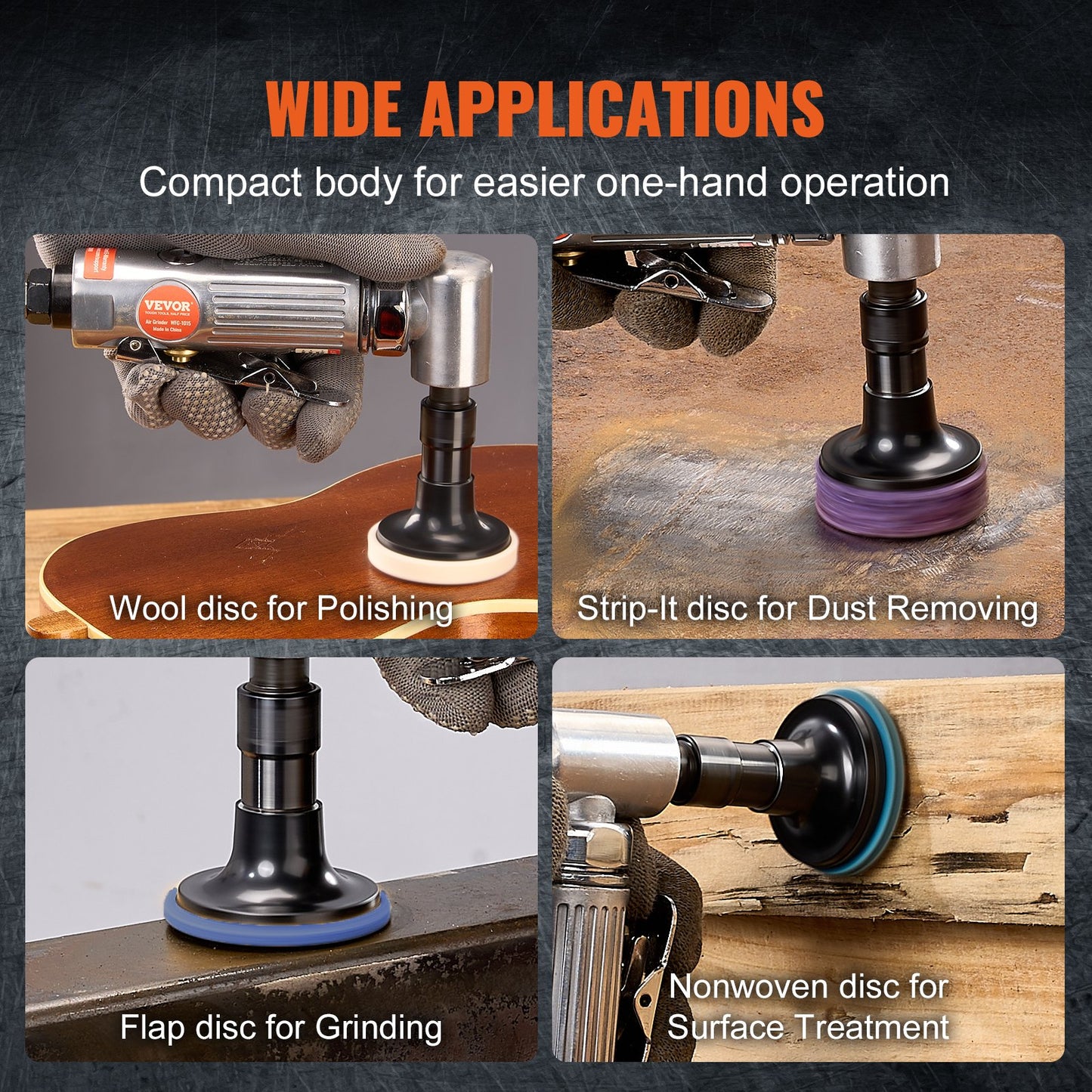 VEVOR Air Angle Die Grinder, 1/4" Right Angle Die Grinder (20000RPM), Heavy Duty