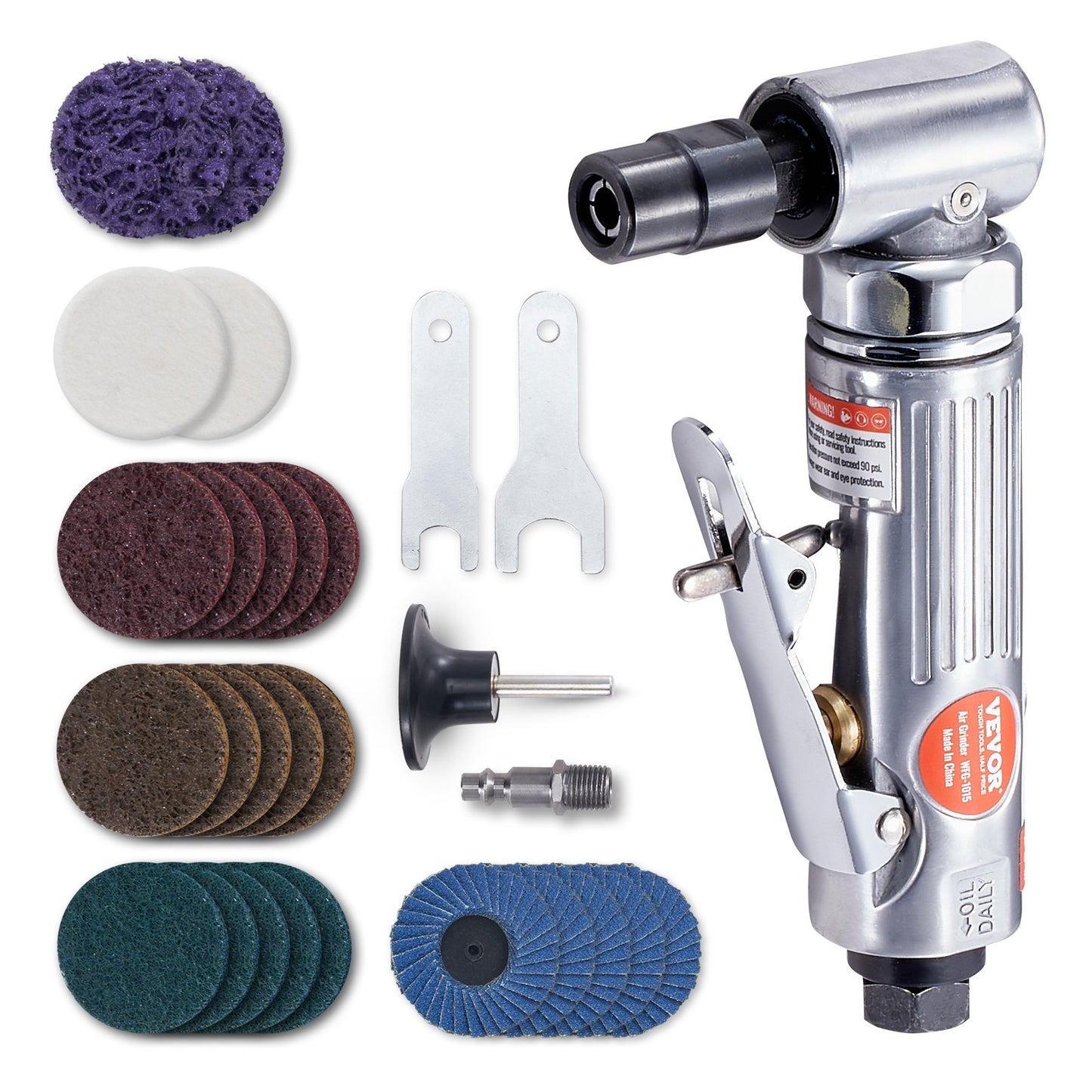 VEVOR Air Angle Die Grinder, 1/4" Right Angle Die Grinder (20000RPM), Heavy Duty