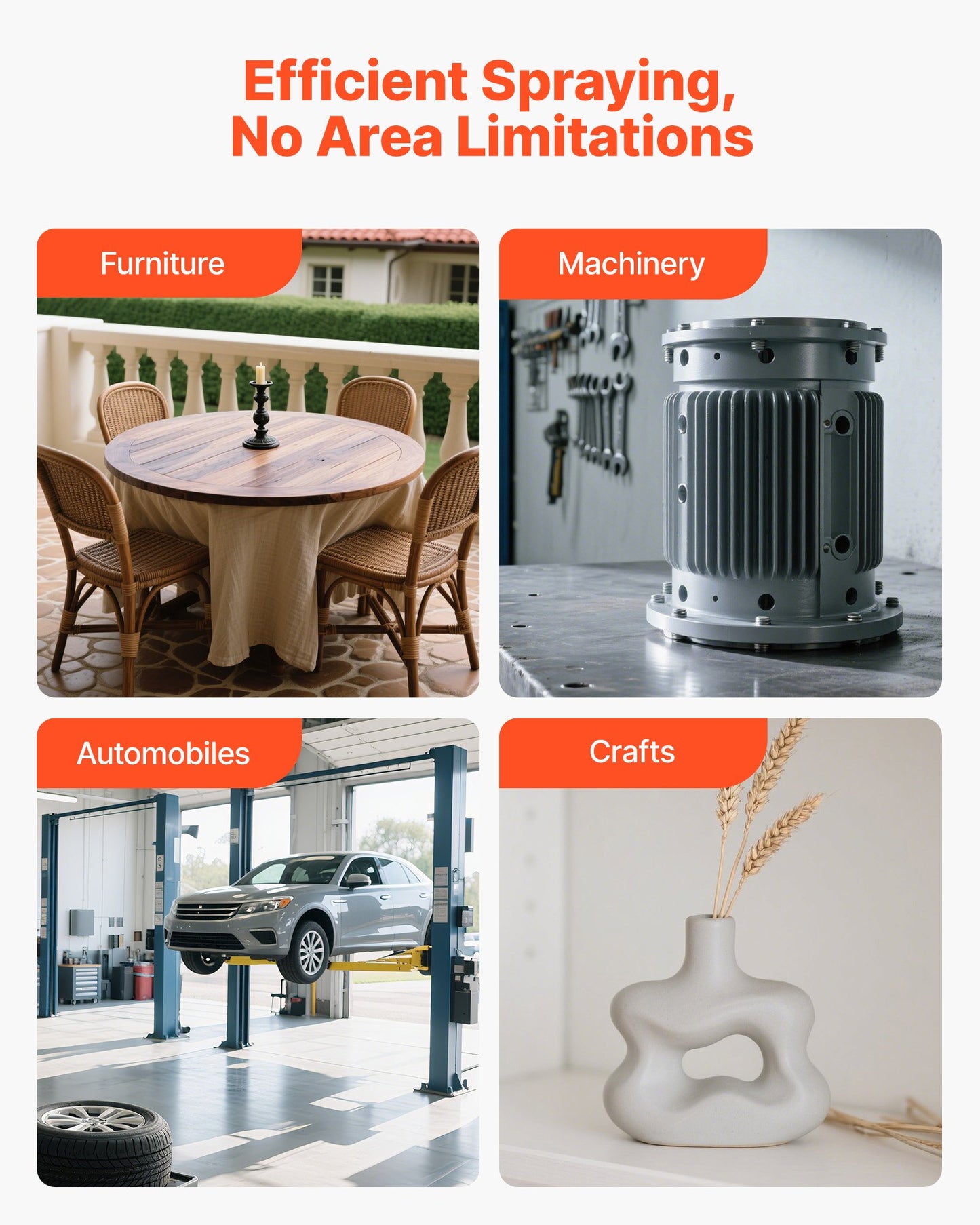 LVLP Air Spray Gun, Gravity Feed Paint Sprayer Gun with 3 Nozzles (1.3/1.4/1.7mm), 600ml Capacity Automotive Paint Sprayer with Air Regulator for Furniture, Car Painting, Home Improvement