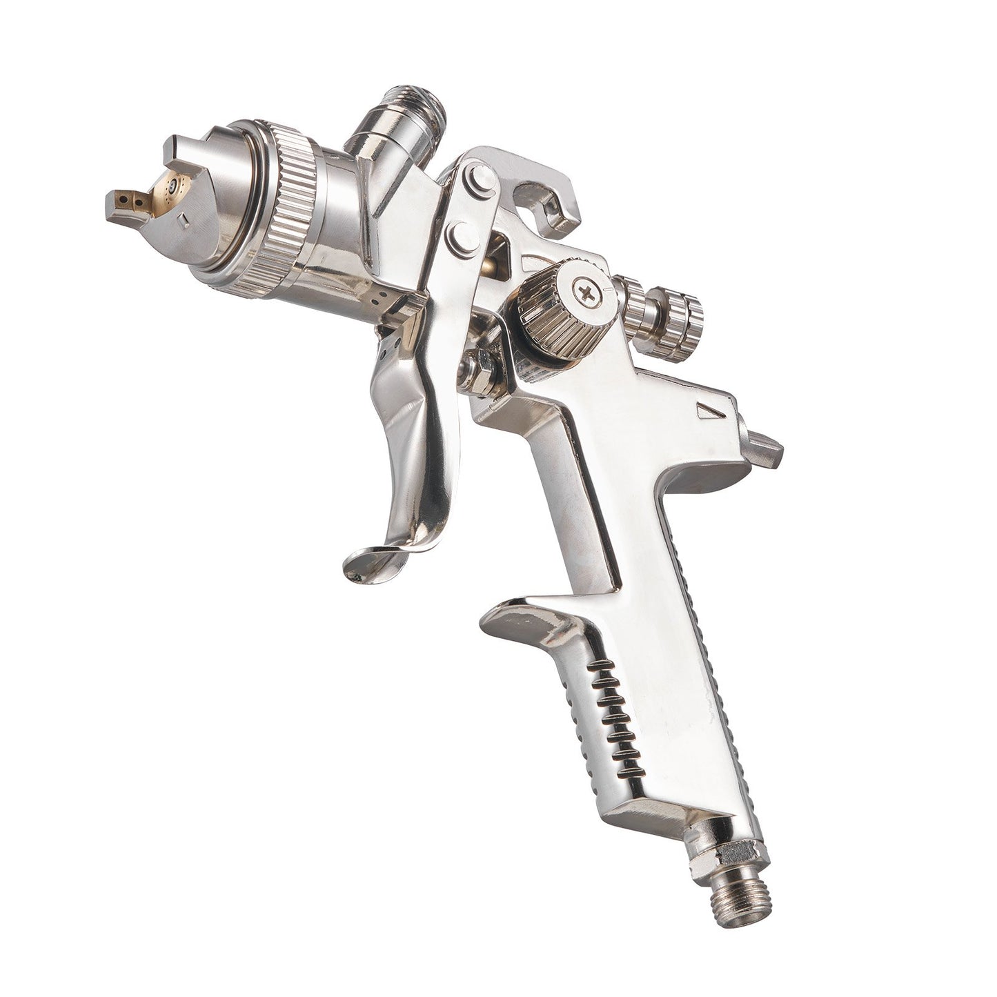 LVLP Air Spray Gun, Gravity Feed Paint Sprayer Gun with 3 Nozzles (1.3/1.4/1.7mm), 600ml Capacity Automotive Paint Sprayer with Air Regulator for Furniture, Car Painting, Home Improvement