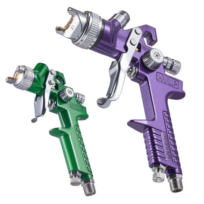 3-Piece Air Spray Gun Kit, Professional Auto Paint Spray Gun Set with 3 Nozzles (1/1.4/1.8mm), 3 Cups & Air Regulator, Gravity Feed Automotive Paint Sprayer for Primer, Topcoat & Touch-Up
