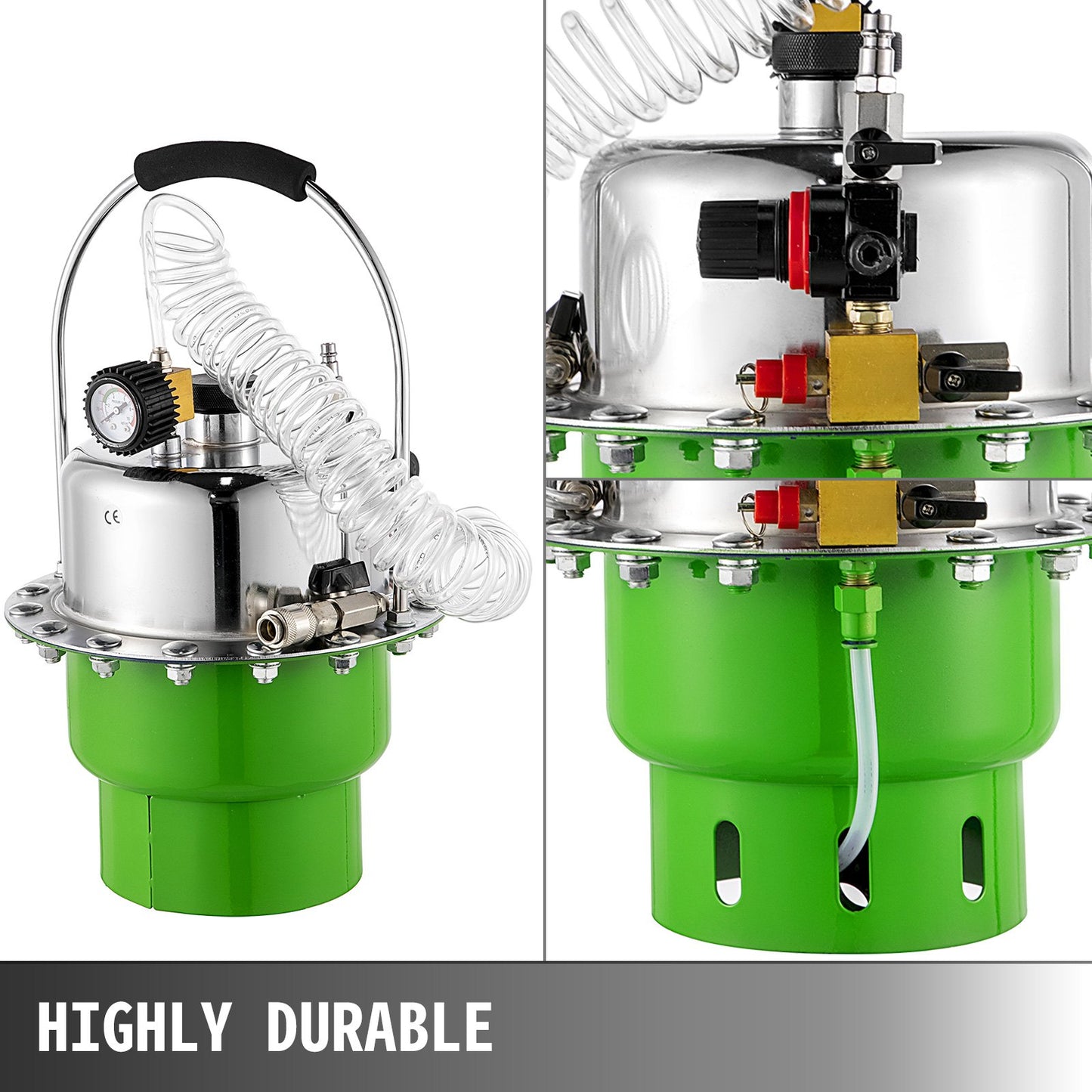 VEVOR Pneumatic Air Pressure Bleeder, Brake Pressure Bleeding Tool Portable Brake