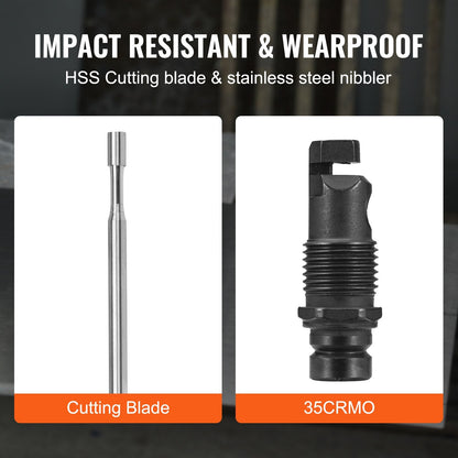 Double Head Metal Nibbler Cutter Drill Attachment, 1.6 mm Cut, 0.98 kg