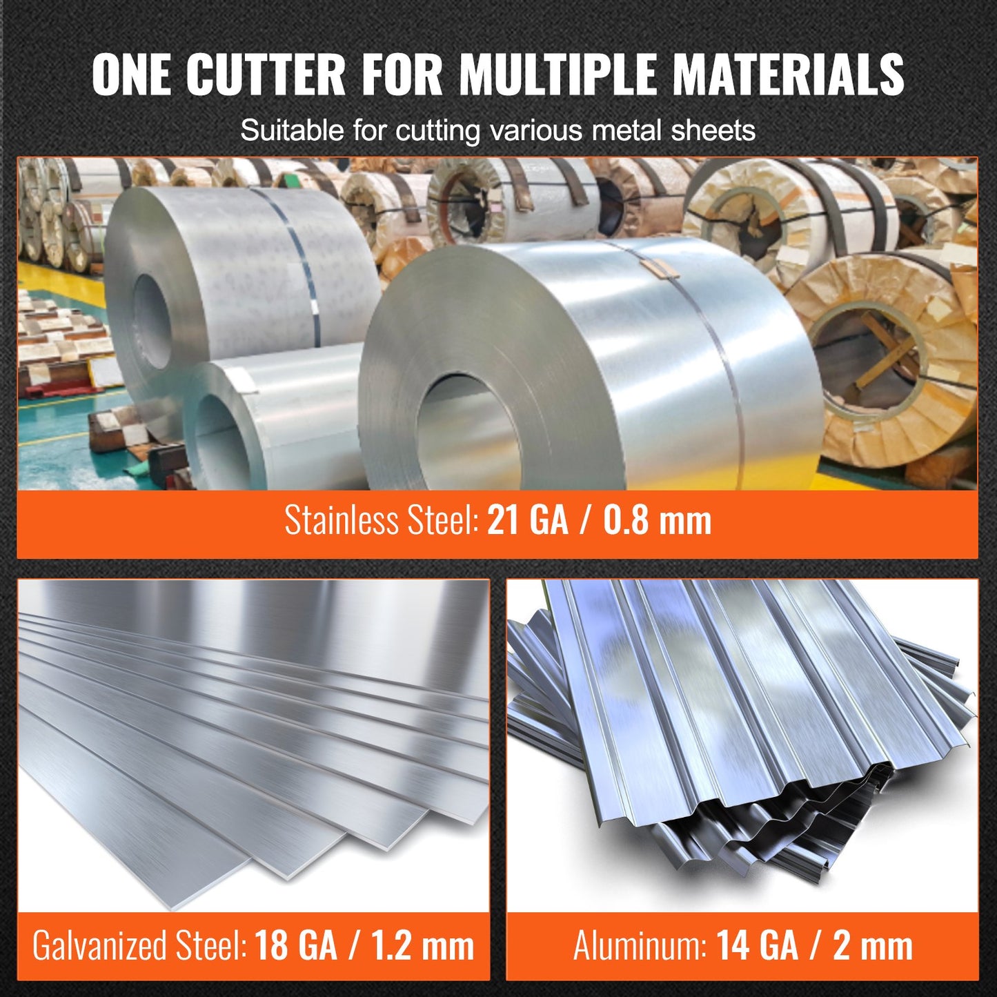 VEVOR Metal Cutter Drill Attachment, Metal Shears Attachment with 360 Degree Pivoting
