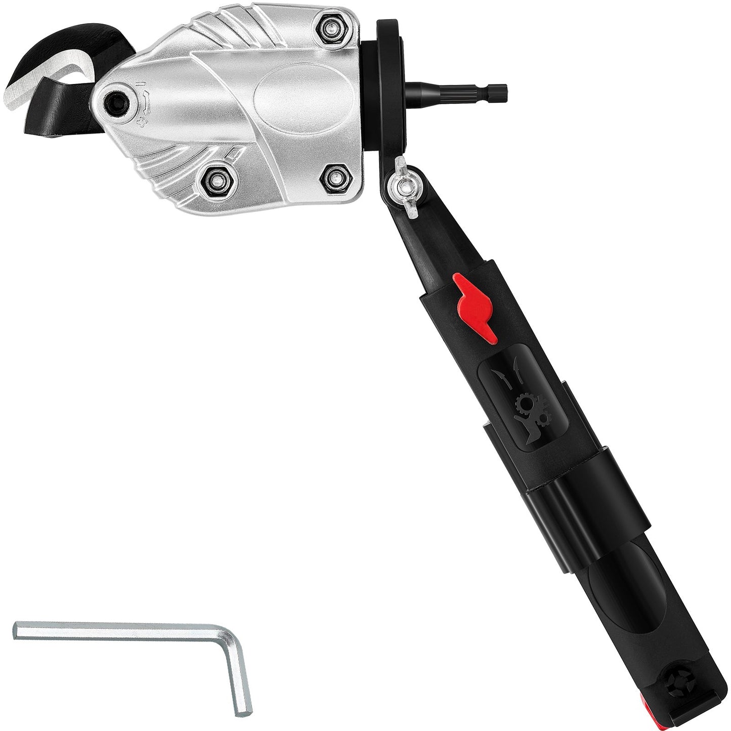 VEVOR Metal Cutter Drill Attachment, Metal Shears Attachment with 360 Degree Pivoting