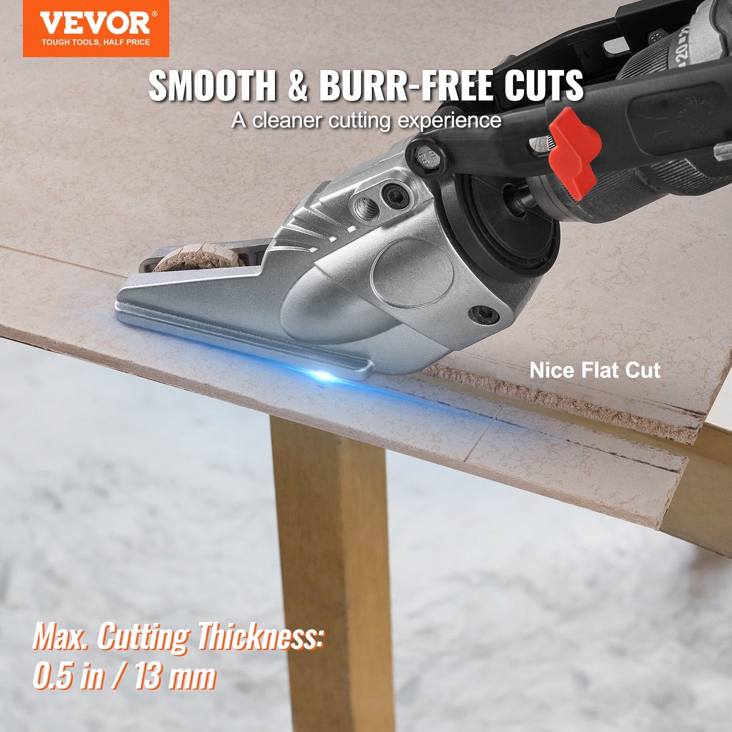 VEVOR Board Cutter Drill Attachment, Board Shears Attachment with 360 Degree Pivoting