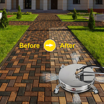 Heavy-Duty 4000 PSI Pressure Washer with 0.45m Surface Cleaner & Twin Rotary Arm