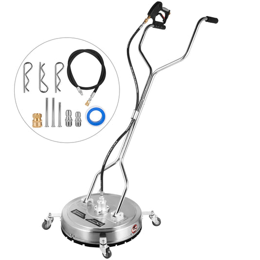 VEVOR Surface Cleaner 20 inch Flat Surface Cleaner for Pressure Washer 4000psi Pressure