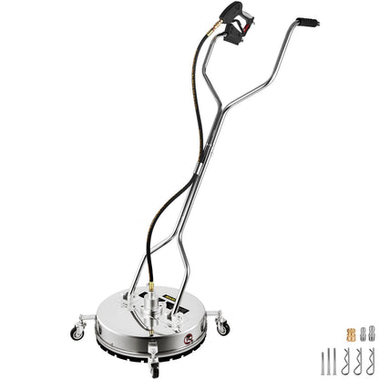 High-Pressure Surface Cleaner, 51 cm, 4000 PSI, Dual Nozzles, Stainless Steel