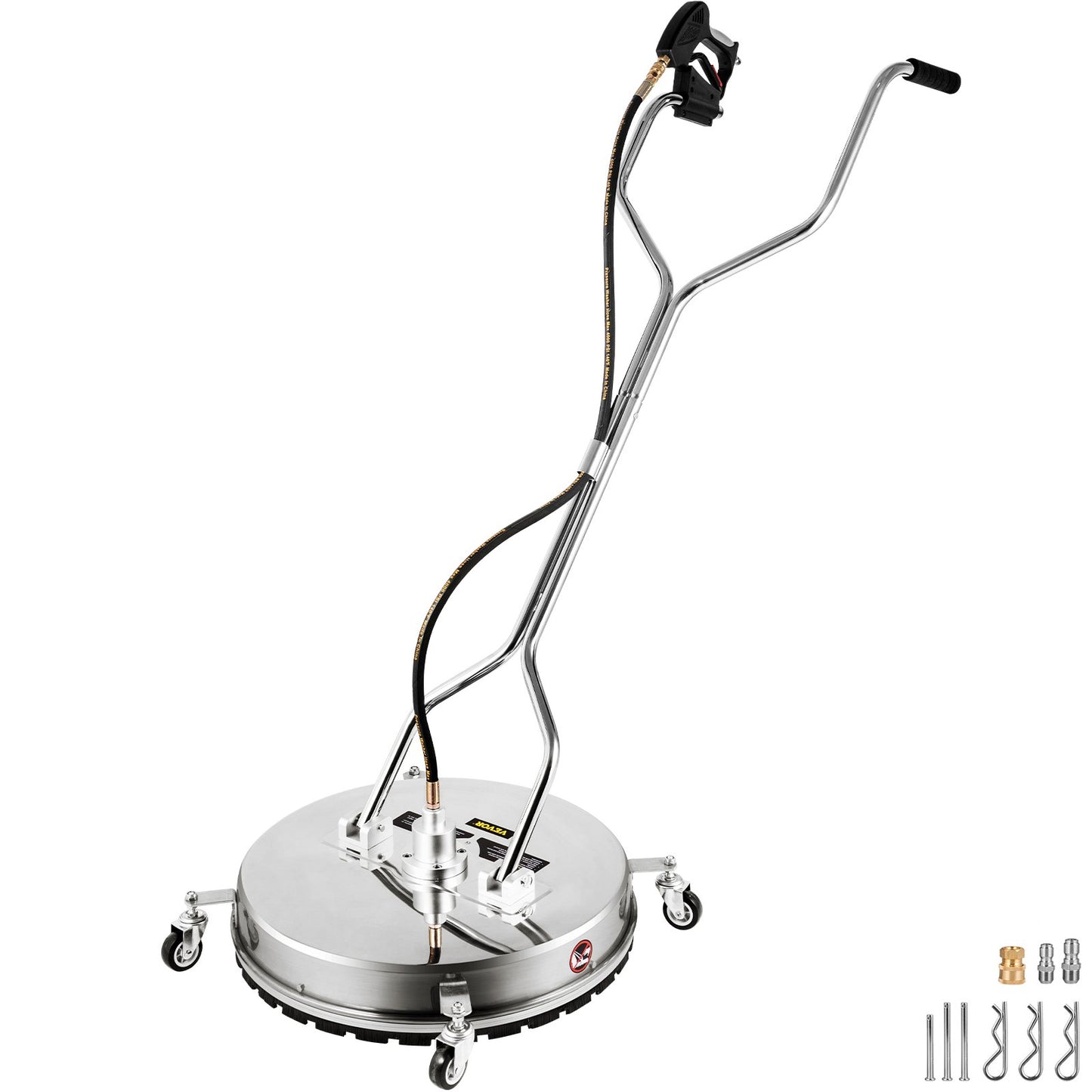 VEVOR Pressure Washer Surface Cleaner, 24'', Max. 4000 PSI by 2 Strong Nozzles for