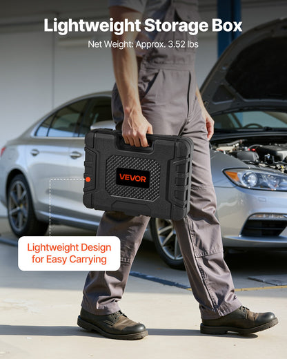 Engine Cylinder Compression Tester Kit, Pressure Gauge Range of 0-100 PSI, Automotive Leak Down Tester Kit with 4 Adapters, 2 Metal Tubes, Pressure Check & Leakage Rate Test on Cars, Motorcycles