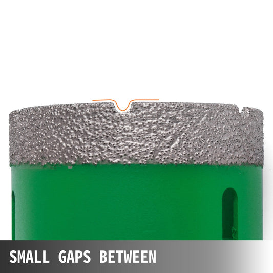 Diamond Hole Saw Set with Glass Drills, 6 Sizes (20-68mm), M14 Thread Compatible