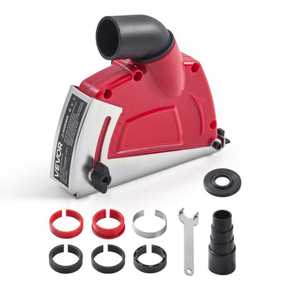 Cutting Dust Shroud for Angle Grinders 100-125 mm with 6 Clamping Washers