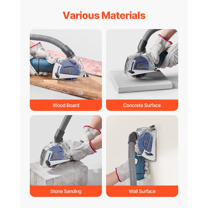 VEVOR Cutting Dust Shroud for Angle Grinders 100-125mm with 125mm Grinding Wheel