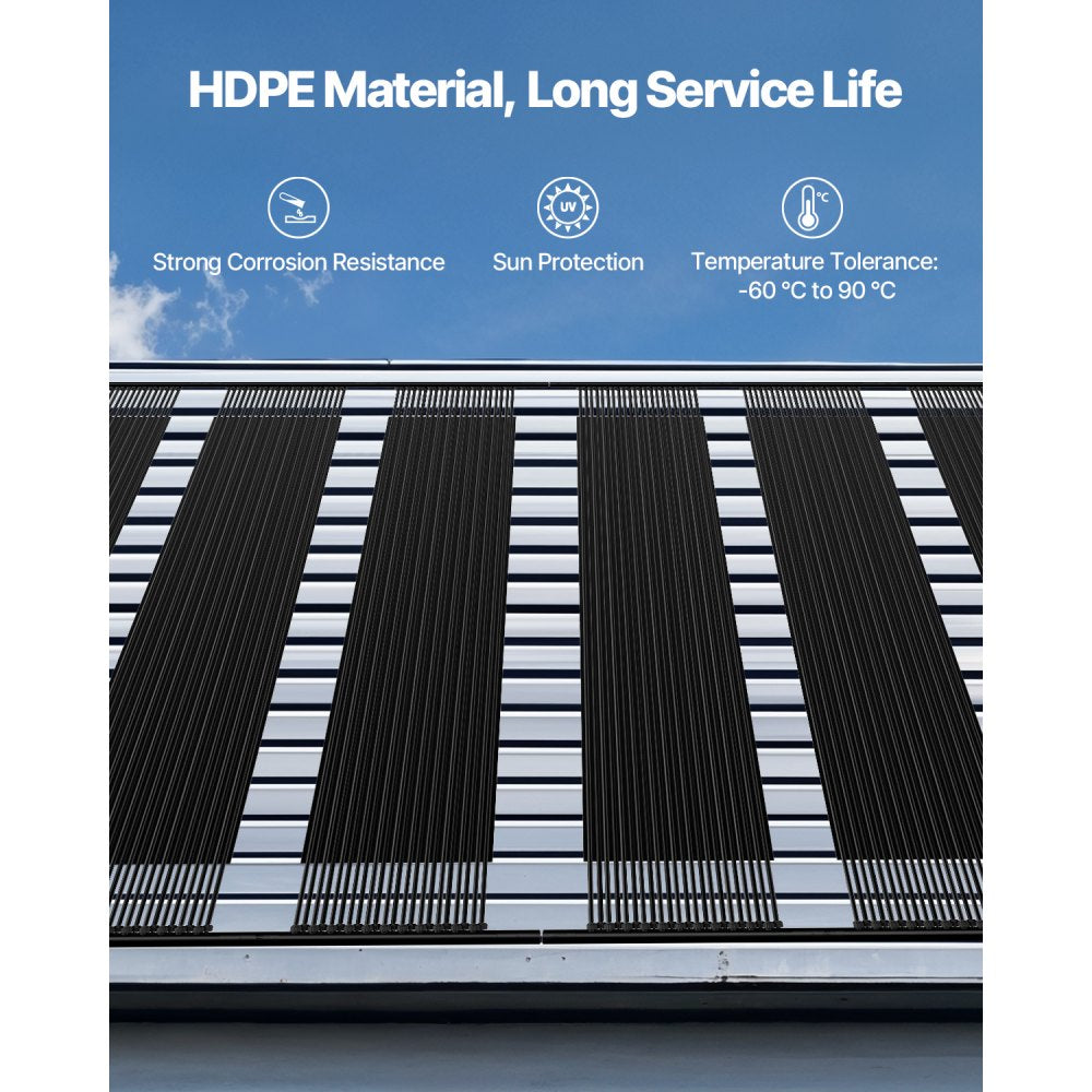 VEVOR Solar Pool Heater 1235 x 3100mm Aboveground Pool Heating System( 4 Panels)