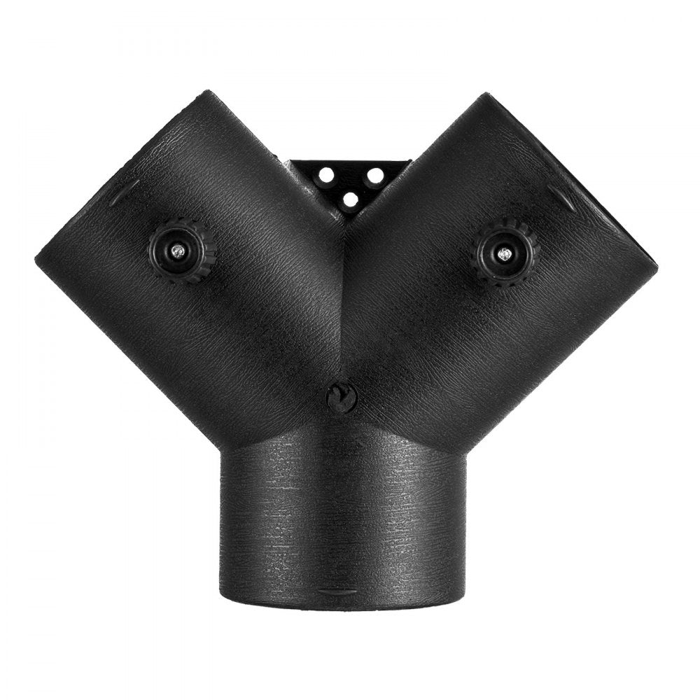 Diesel Heater Connector, 75mm Diesel Heater Duct Connector Accessories, 3-Way Y Branch Diesels Heaters Air Vent Duct with 2 90° Rotatable Valves, Black Joint Connectors for 2KW 5KW 8KW Heaters