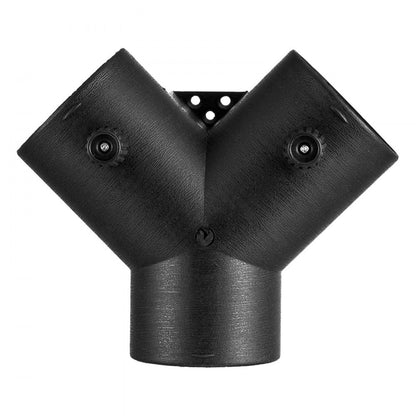 Diesel Heater Connector, 75mm Diesel Heater Duct Connector Accessories, 3-Way Y Branch Diesels Heaters Air Vent Duct with 2 90° Rotatable Valves, Black Joint Connectors for 2KW 5KW 8KW Heaters