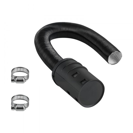 Diesel Heater Intake Pipe Kit, 25mm Car Air Parking Heater Ducting Pipe Hose Tube, Stretchable & Bendable Car Air Intake Filter Silencer Hose Pipes Kit with Clamps for 2KW 5KW 8KW Diesel Heaters