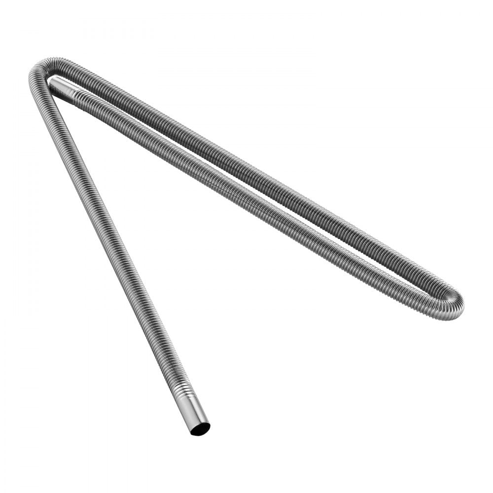 Exhaust Hose, 1980mm Stainless Steel Exhausts Hose, Diesel Heater Flexible Exhaust Pipe with 2 Hose Clamps, Exhausts Hoses Kit Diesel Heater Accessories for 2KW 5KW 8KW Diesels Heaters