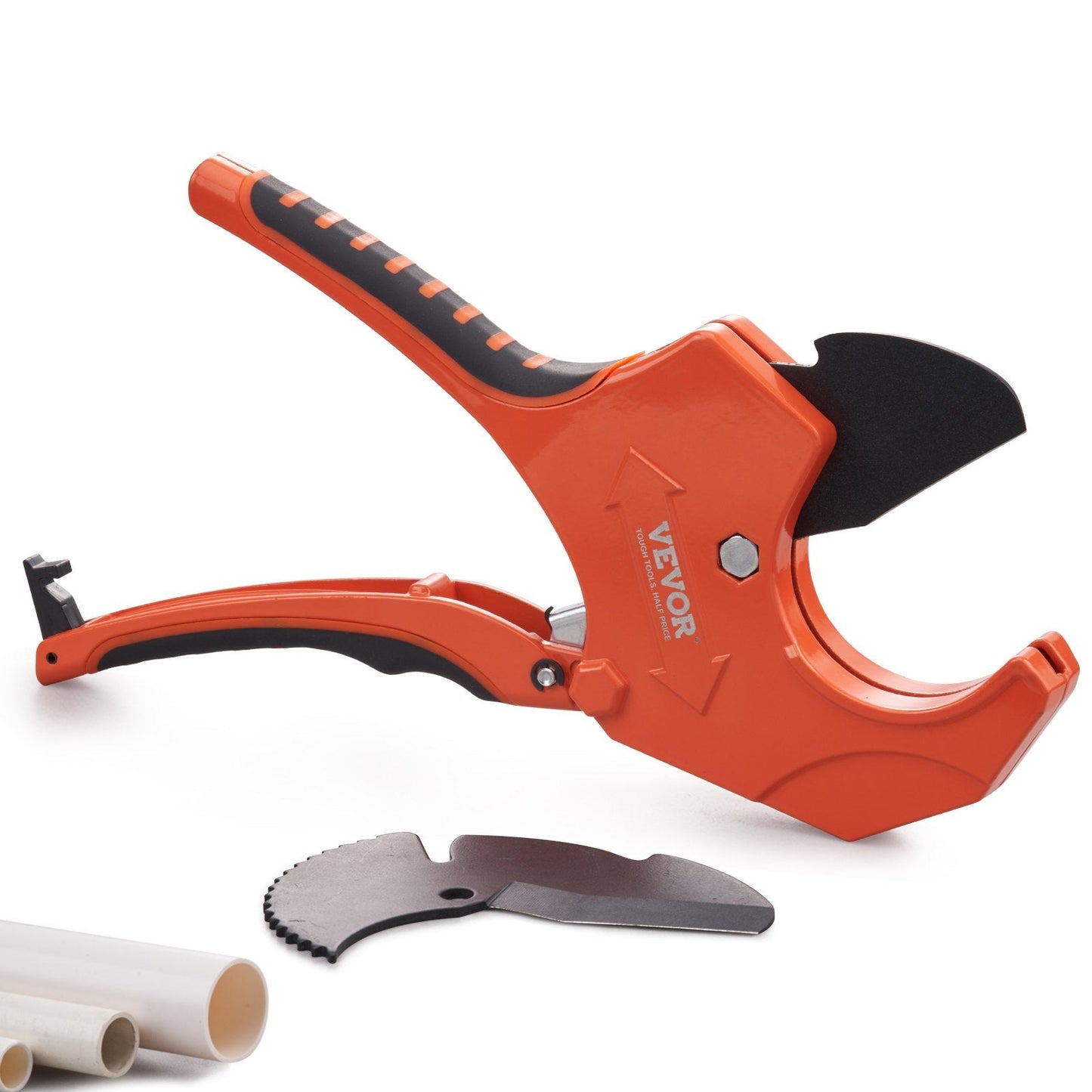 Heavy Duty Ratcheting Pipe Cutter, 0-63 mm, with Spare SK5 Blade