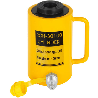 VEVOR 30Ton 10.16 cm Stroke Hollow Hydraulic Cylinder Jack 29937 Lift Cylinder Industrial