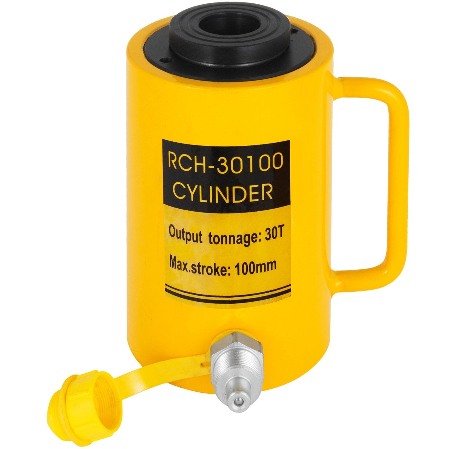 30-Ton Hollow Hydraulic Cylinder Jack with 10 cm Stroke for Industrial Use