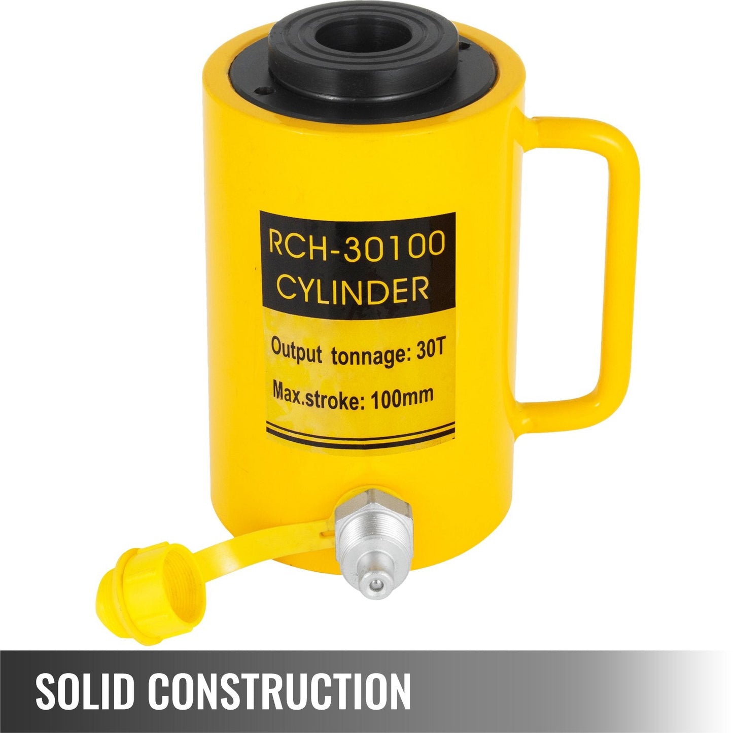 30-Ton Hollow Hydraulic Cylinder Jack with 10 cm Stroke for Industrial Use