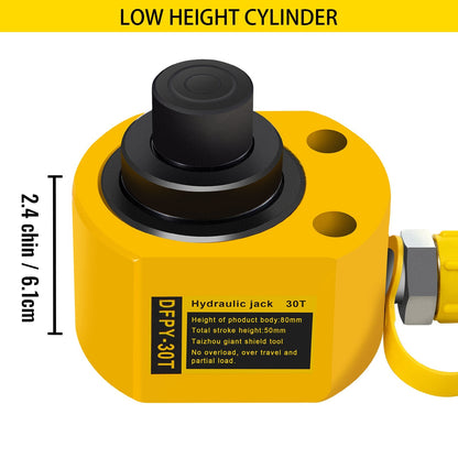 Hydraulic Cylinder Jack 30 Ton, 50 mm Stroke, 10000 psi, Single Acting