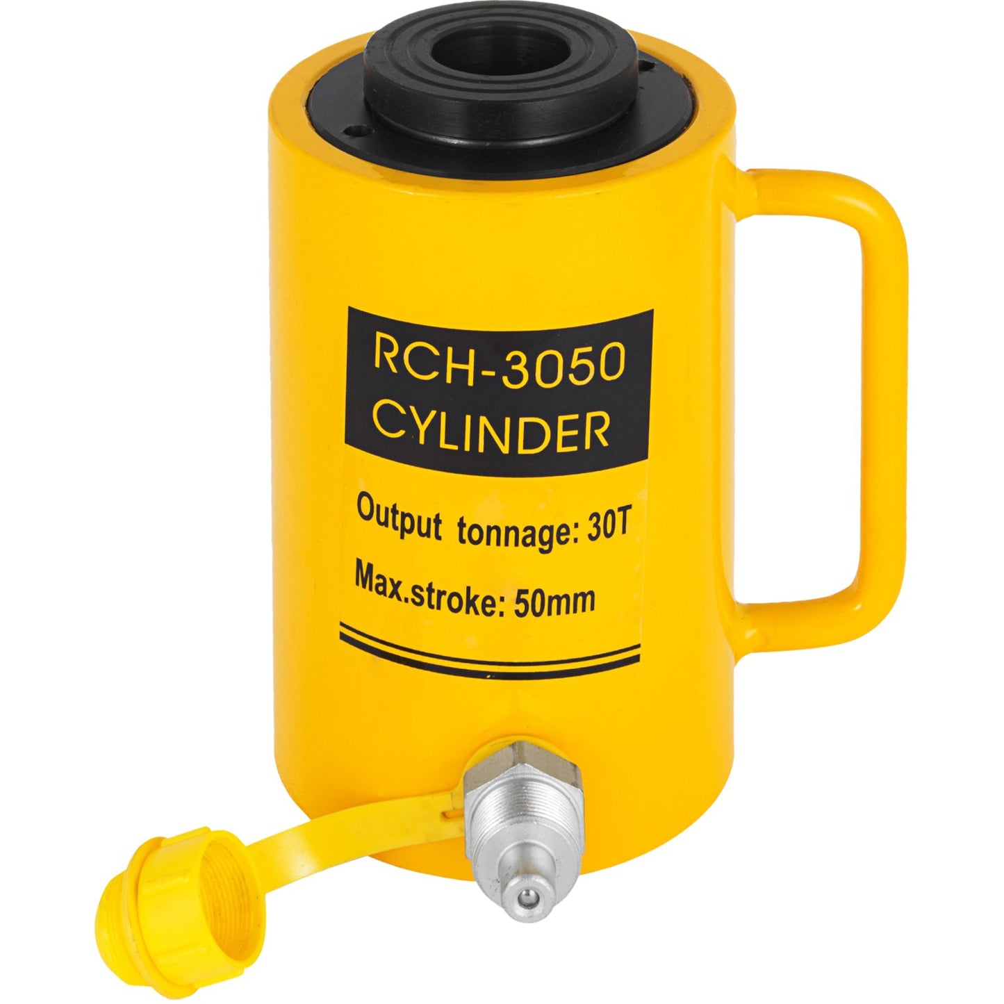VEVOR 30T/66000LBS Hollow Hydraulic Cylinder Jack 50 mm Plunger Ram Hydraulic Solid
